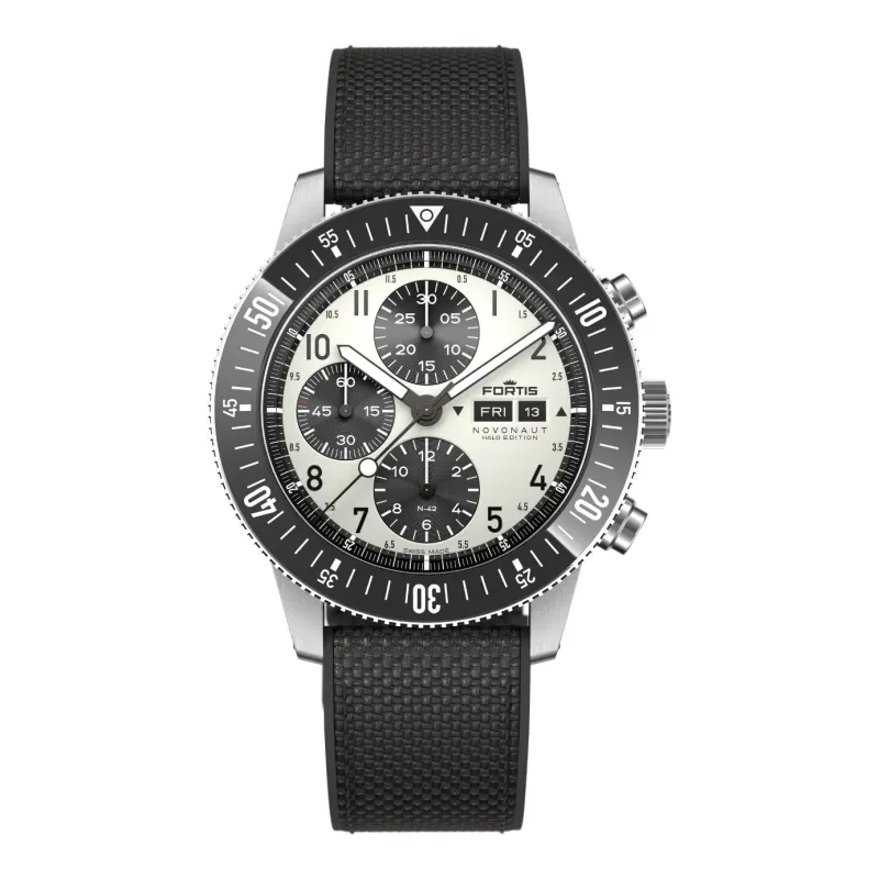 Fortis NOVONAUT N-42 TR Halo Black Herrenuhr F2040021