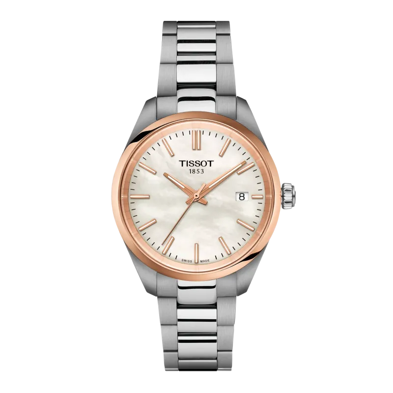 Tissot PR 100 34mm, Schweizer Quarzwerk Damenuhr T150.210.21.111.00