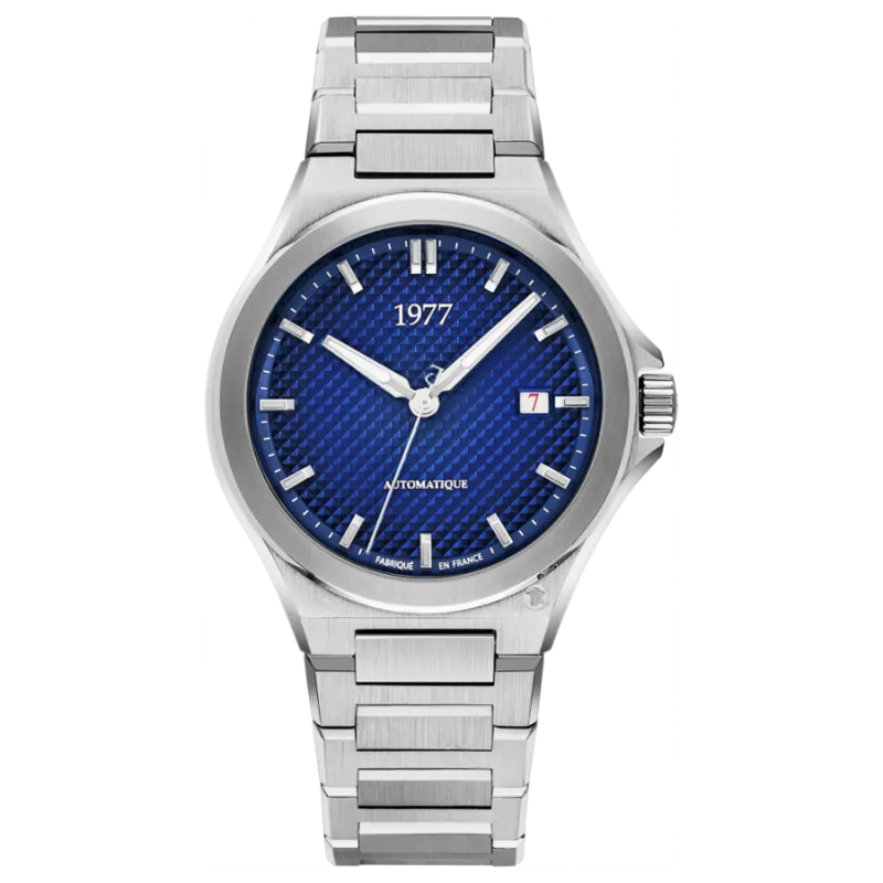 1977 ARSENE Automatik, 41 mm, Zifferblatt Blau, Edelstahlband 904L, Herrenuhr 1977P02161