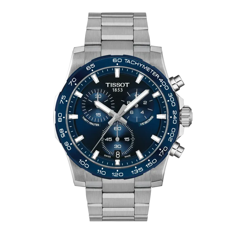 Tissot Supersport Chrono 42mm, Quarzwerk, Butterfly-Faltschließe mit Drückern Herrenuhr T125.417.11.041.00