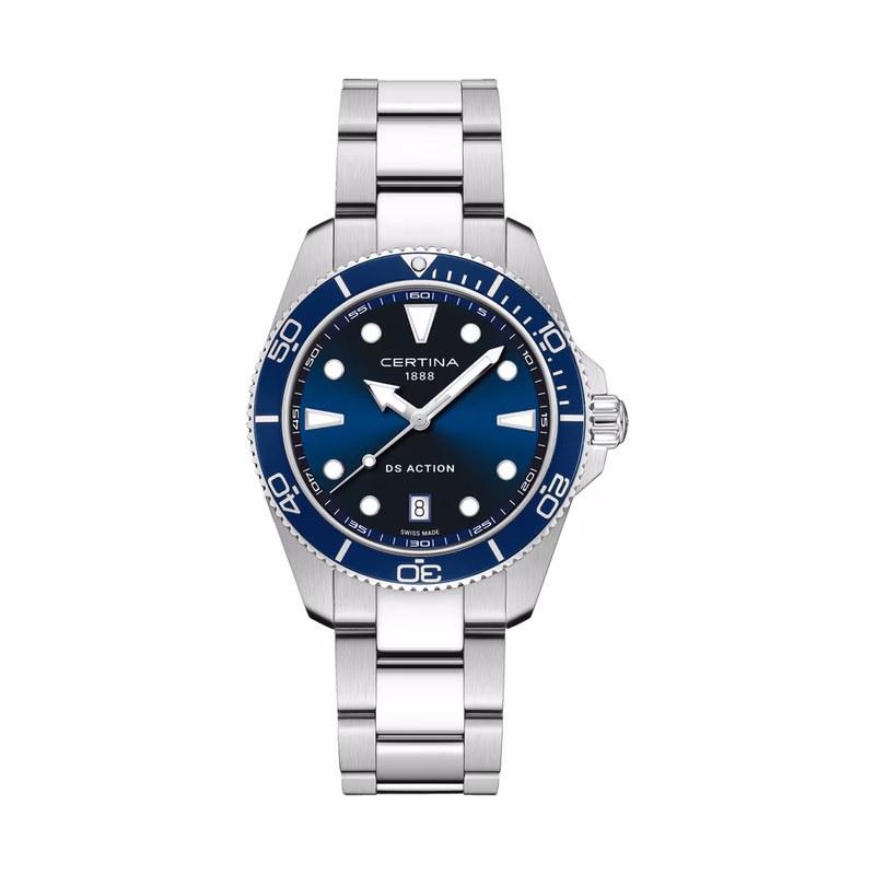 Certina DS Action 40mm, Quarz Blau Herrenuhr C048.410.11.041.00