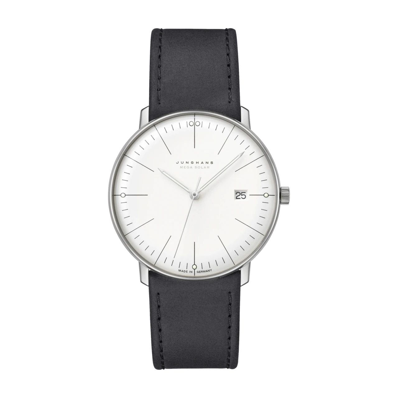 Junghans max bill MEGA Solar Saphirglas Herrenuhr 059/2020.02