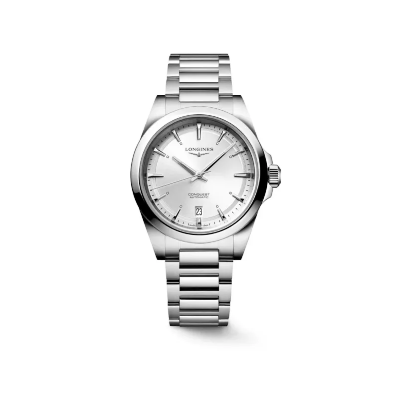 Longines Conquest 38mm silber Automatik Herrenuhr L3.720.4.72.6