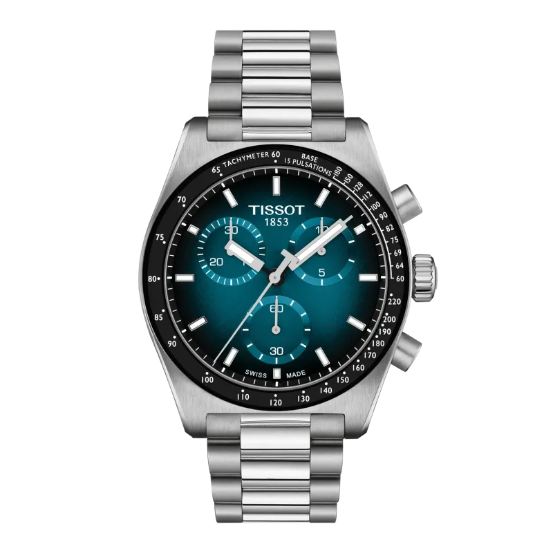 Tissot PR516 Quarzwerk Edelstahlband, Blau, 40mm Herrenuhr T149.417.11.041.01