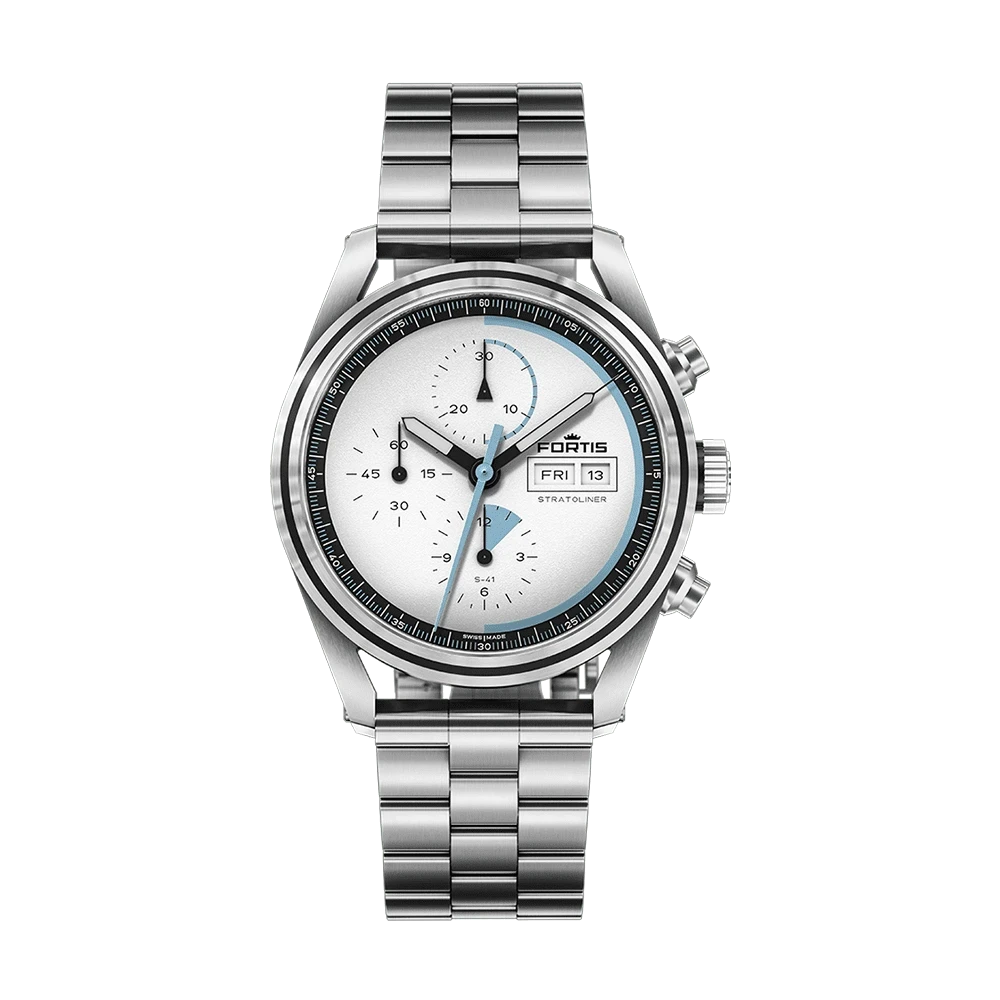Fortis Stratoliner S-41 White Dust Herrenuhr F2340006