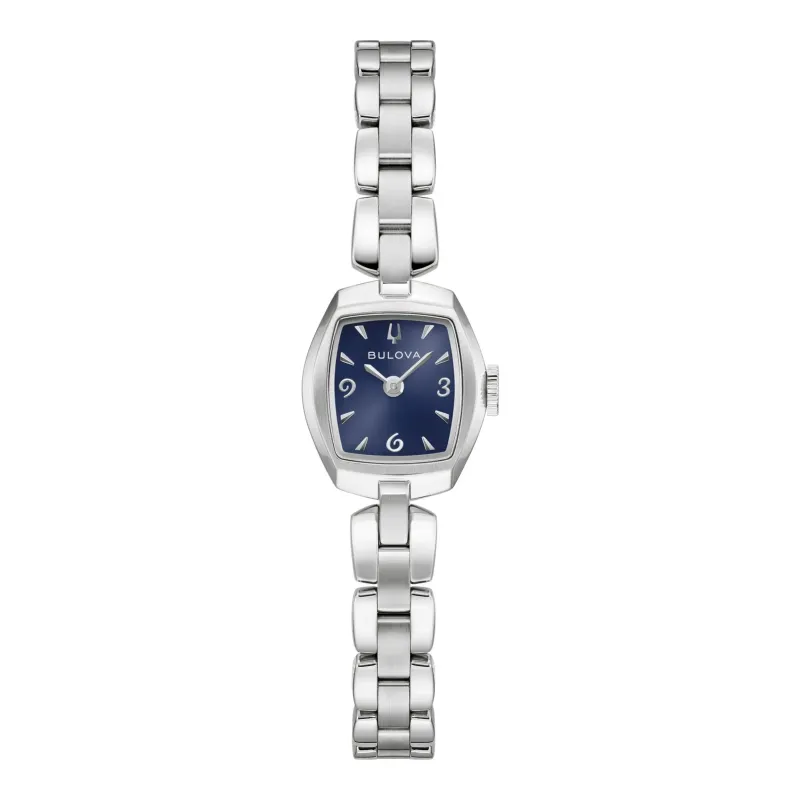 Bulova Goddess of Time Jackie Quarz Edelstahl blau Damenuhr 96L361
