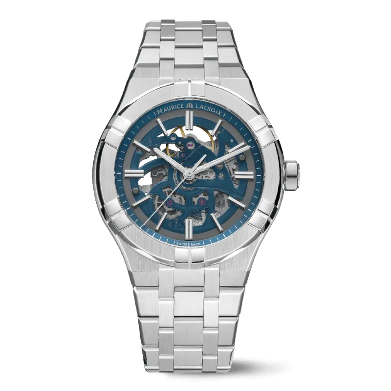 Maurice Lacroix Aikon Automatik Skeleton Herrenuhr inklusive Ersatzarmband AI6008-SS002-031-1