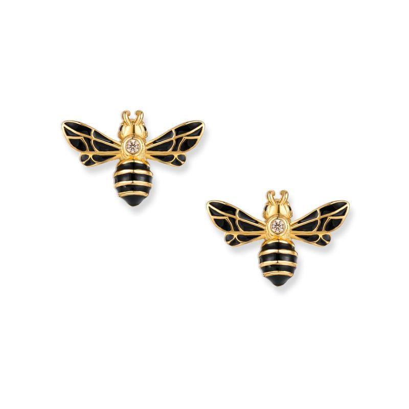 Seinerzeit Bommel Bienen Damen Ohrringe SZA-2960-422