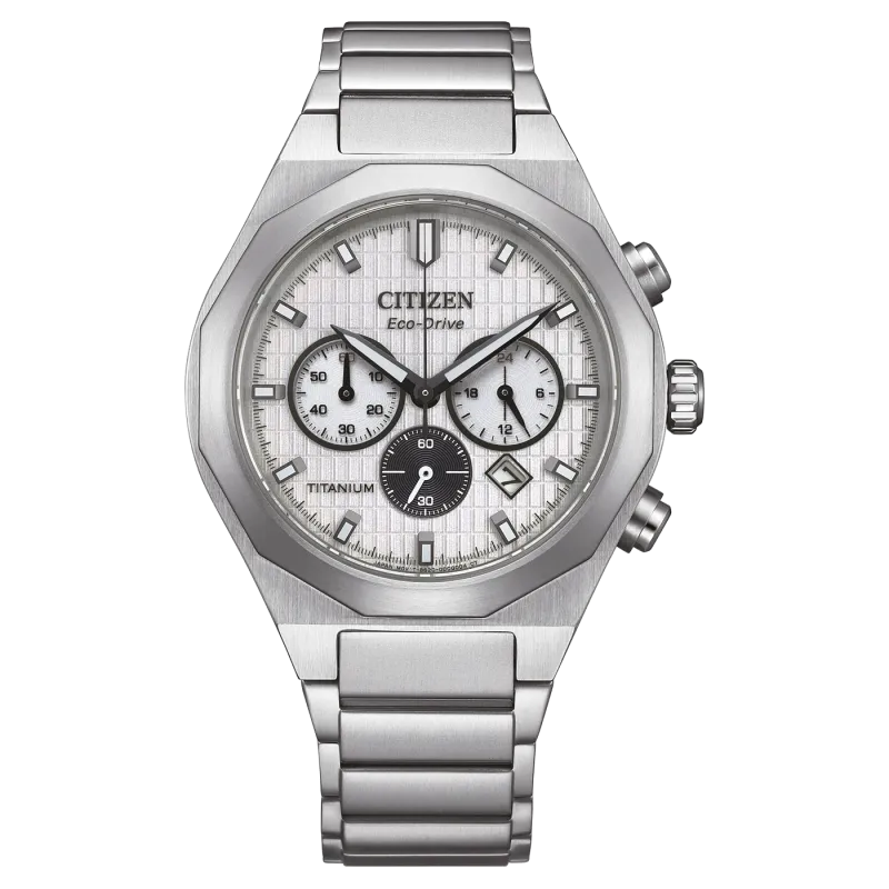 Citizen Zenshin Senkei Super Titanium™ Chronographen mit Eco-Drive Herrenuhr CA4690-51A