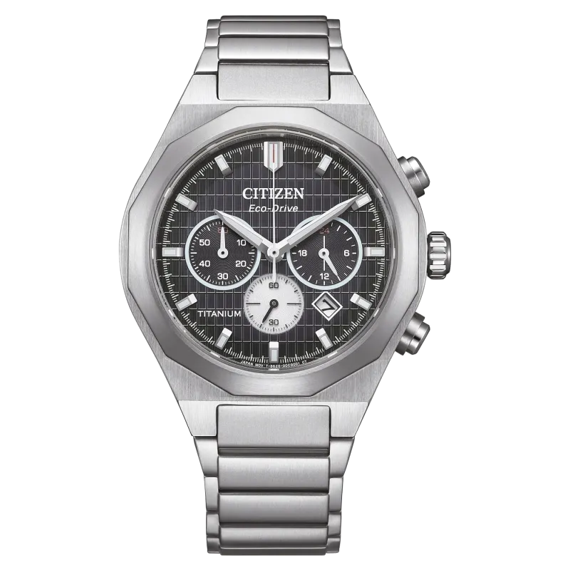 Citizen Zenshin Senkei Super Titanium™ Chronographen mit Eco-Drive Herrenuhr CA4690-51E