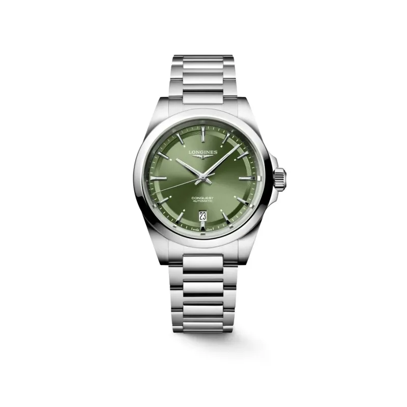 Longines Conquest grün 38mm Herrenuhr L3.720.4.02.6