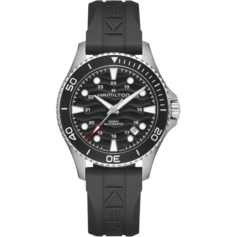 Hamilton KHAKI NAVY SCUBA AUTO Schwarz Kautschuk 40 MM Herrenuhr H82415330