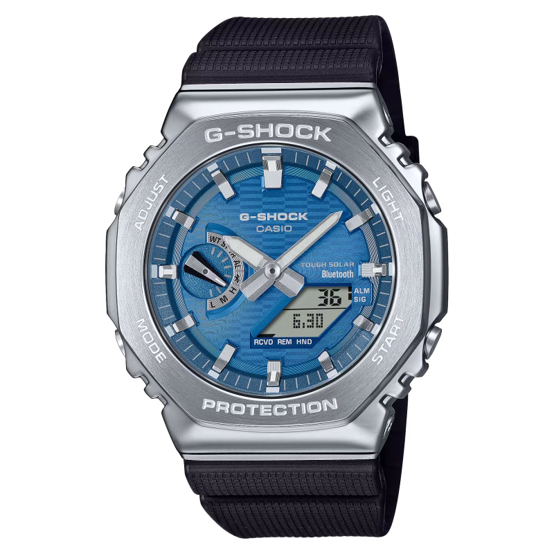 G-Shock G-Steel Protection Classic, Silikonband, Solar, 44mm Herrenuhr GBM-2100A-2BER