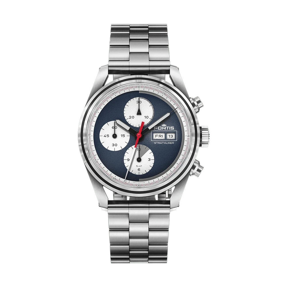 Fortis Stratoliner S-41 Blue Japan Herrenuhr F2340010