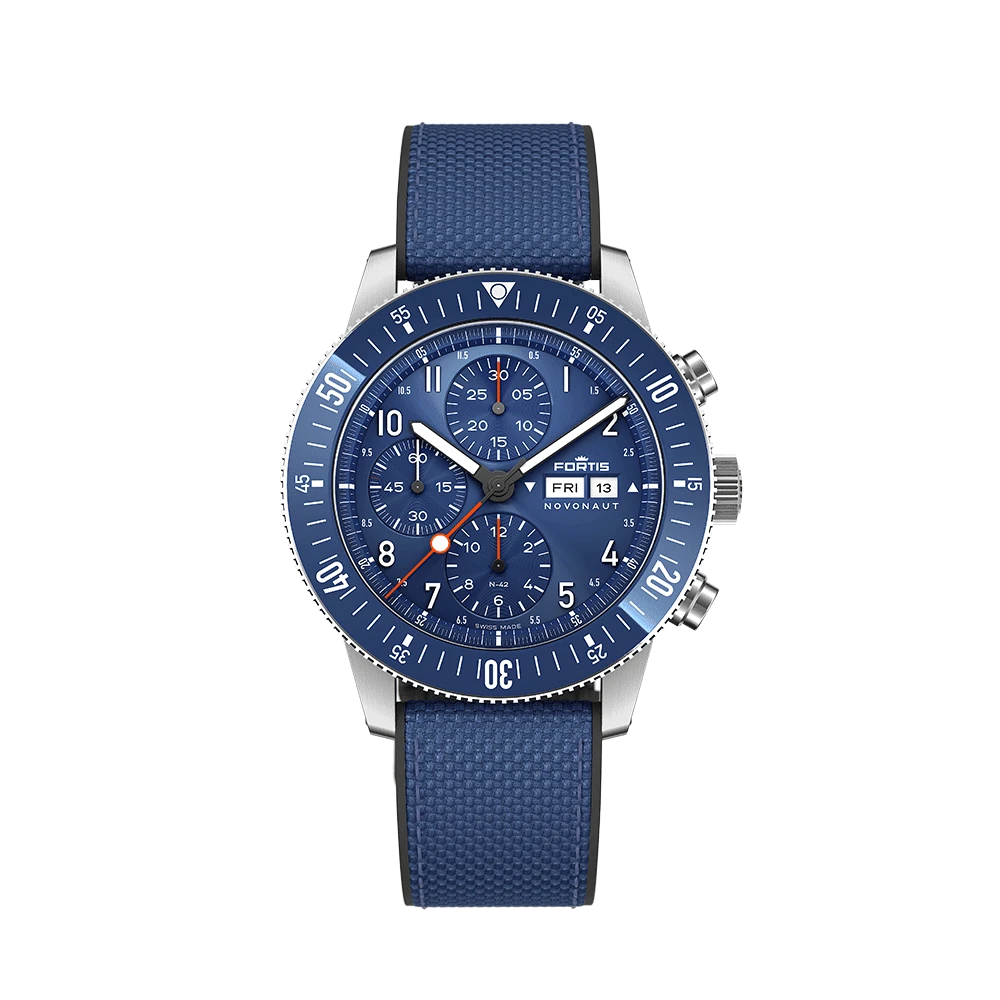 Fortis NOVONAUT N-42 Cobalt Blue Herrenuhr F2040013