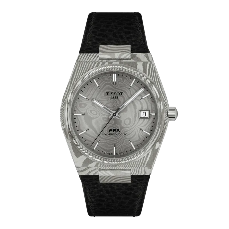 Tissot PRX 38mm DAMASZENERSTAHL Automatik Herrenuhr T137.807.96.081.00