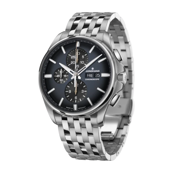 Junghans Meister S Cronoscope Herrenuhr 027/4228.44