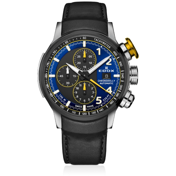 Edox Chronorally Automatic Herrenuhr 01129 TTNJCN BUNJ