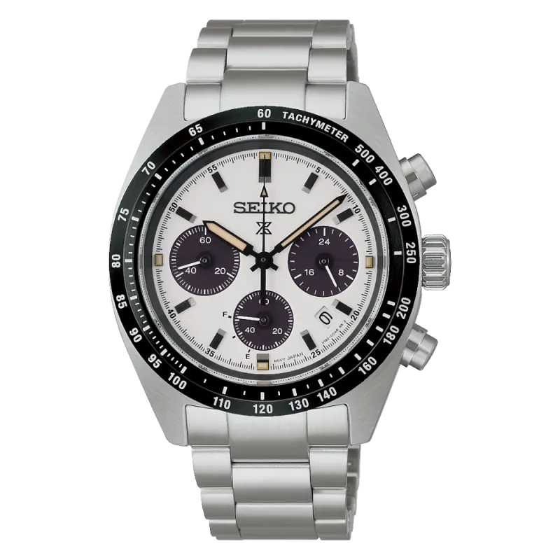 Seiko Prospex Speedtimer Solar Chronograph, Weiß Herrenuhr SSC961P1