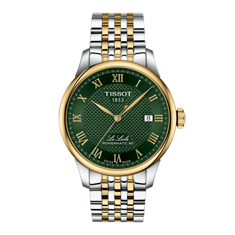 Tissot LE LOCLE Automatikuhr, Powermatic 80 Gold Herrenuhr T006.407.22.093.00
