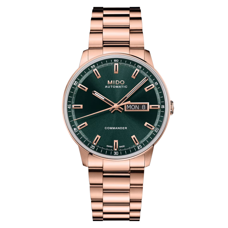 Mido Commander Datoday Grün 40mm Herrenuhr M021.430.33.091.00