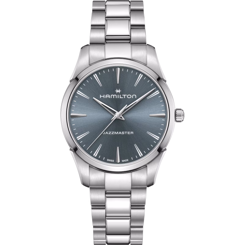 Hamilton Jazzmaster Quartz  Blau Herrenuhr H32461141