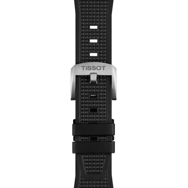 Tissot Ersatzarmband Kautschuk schwarz 12 mm für PRX Modelle mit 40 mm Durchmesser T852.048.462