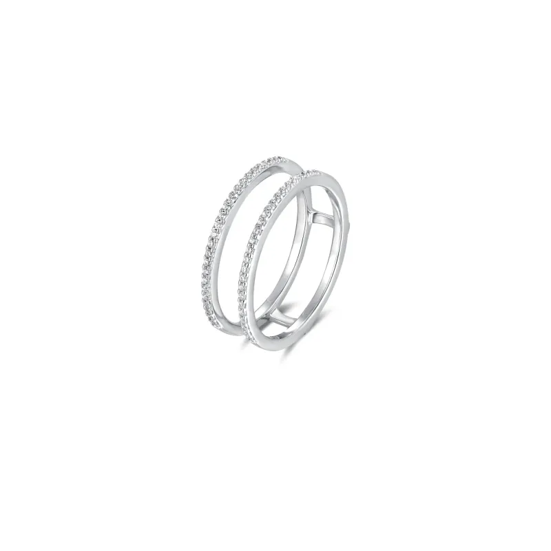 Seinerzeit Ringe Moonshine Safari Ring in rhodiniertem 925 Sterling Silber Gr. 54