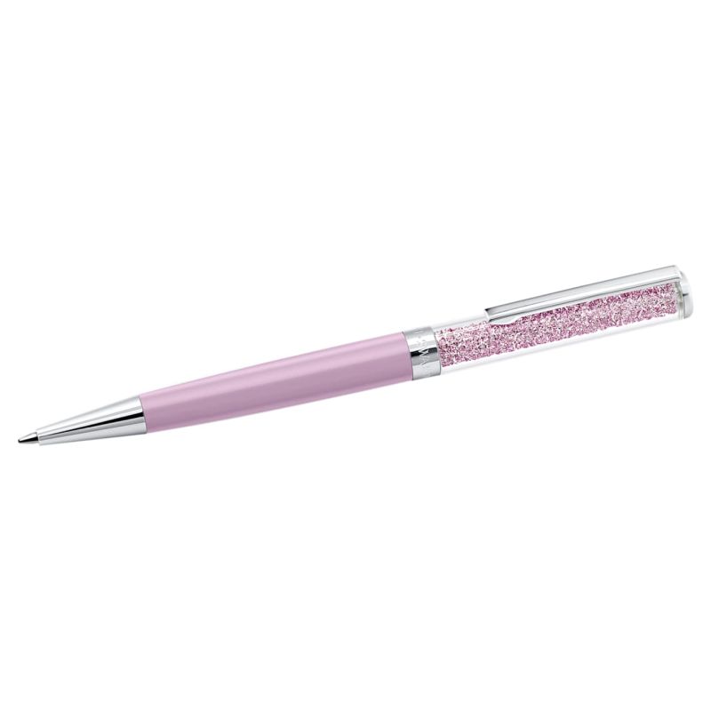 Swarovski Crystalline Kugelschreiber, Violett lackiert, verchromt 