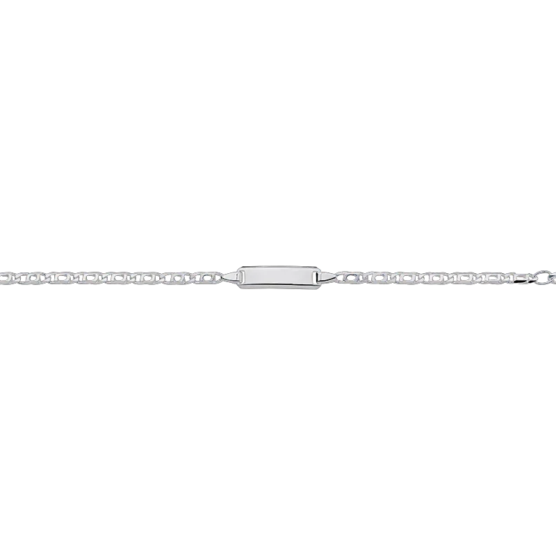 CEM 925er  Silber Identband 14 - 16 cm, rhodiniert BIDR904662