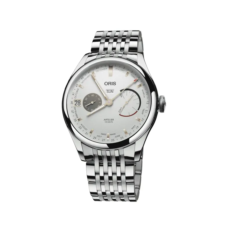 Oris Artelier Calibre 113 43mm Edelstahl Weiß Herrenuhr 01 113 7806 4051-07 8 23 79PS